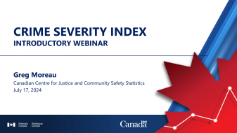 Introductory Webinar, Crime Severity Index