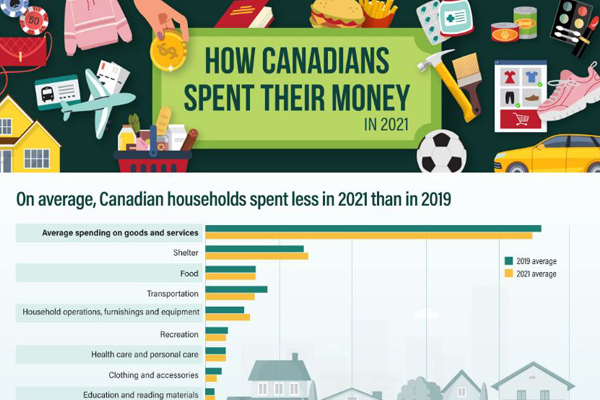 How Canadians spent their money in 2021