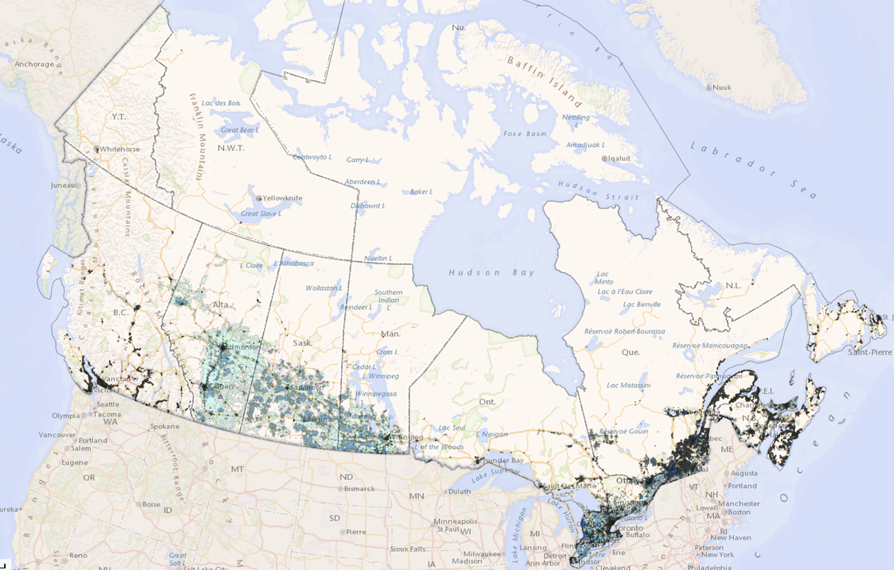 Broadband Internet service availability